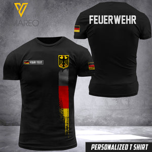 Personalized German Firefighter Tshirt XVCE