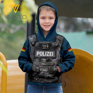 German Police Kids hoodie XVED